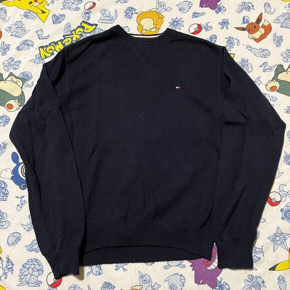 Vintage 90s Tommy Hilfiger Navy Sweater - Picture 1 of 3